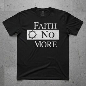 Faith No More Logo Graphic Tee – Alternative Rock Band Black T-Shirt